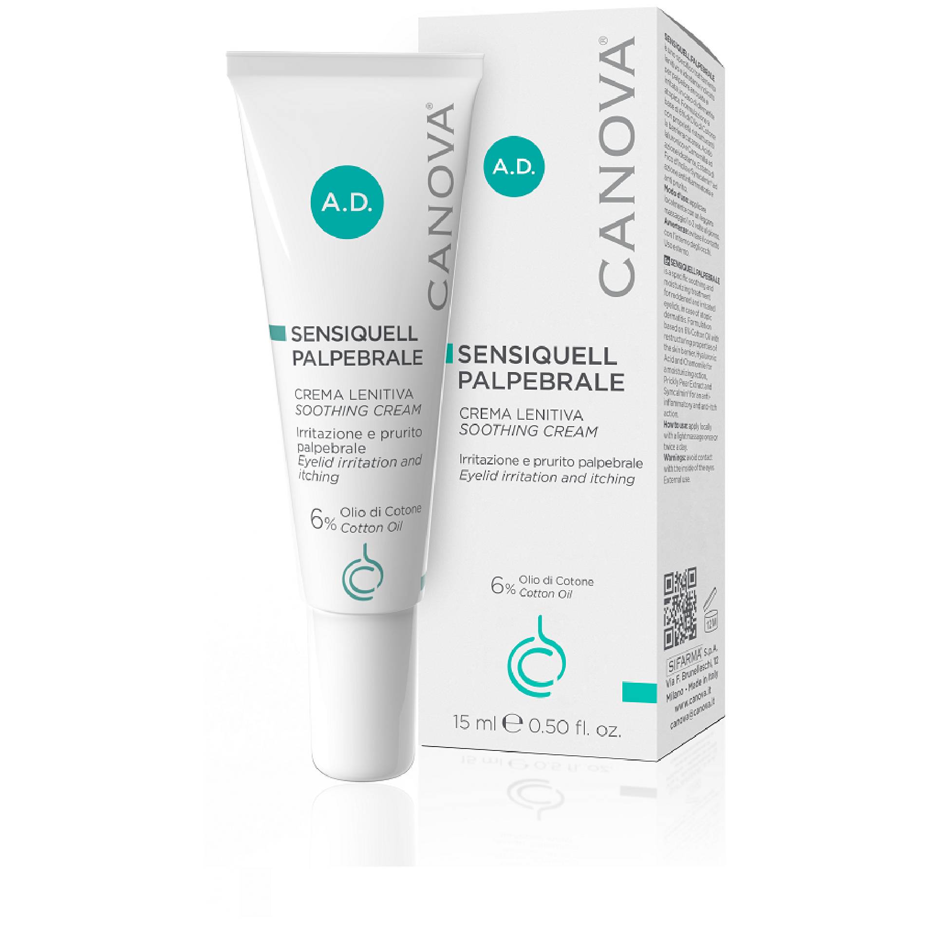 Canova Sensiquell Palpebrale Crema Lenitiva 15ml