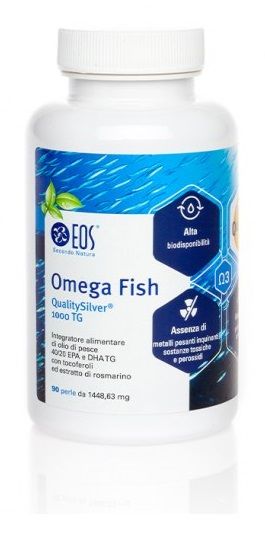 Eos Omega Fish Quality Silver 1000 Tg Integratore Olio Pesce 90 Perle