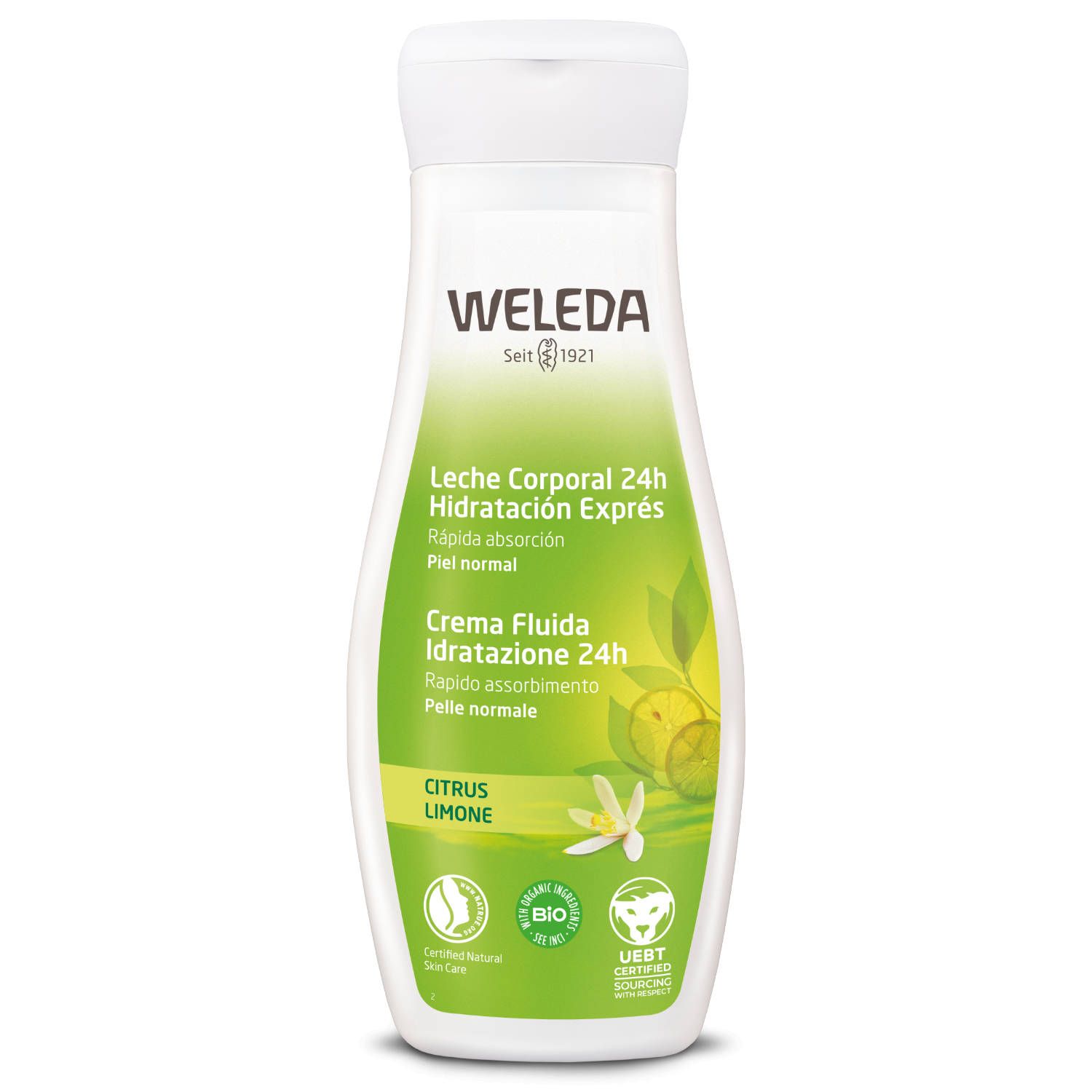 Weleda Crema Fluida Idratante 24h Limone 200ml