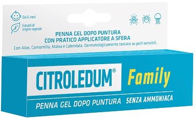 Citroledum Family Penna Gel Dopo Puntura Senza Ammoniaca 15ml