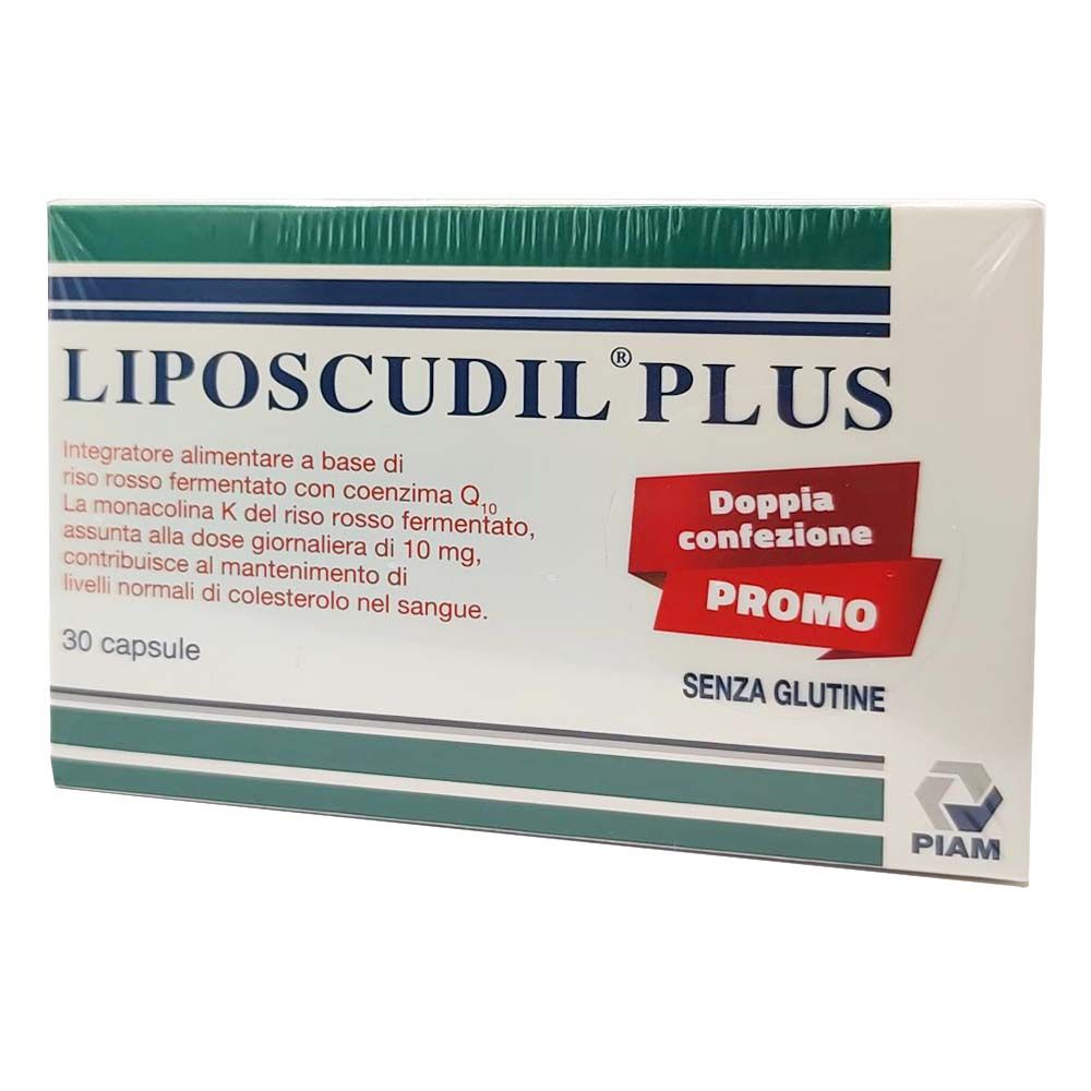 Liposcudil Plus Integratore Colesterolo Promo Bi-pack 2 X 30 Capsule