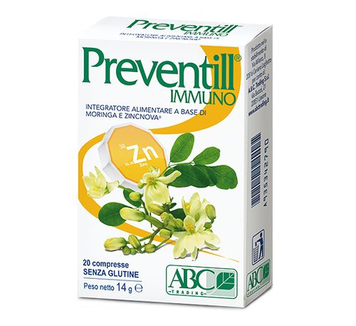 Preventill Immuno Integratore Difese Immunitarie, 20 Compresse - ABC ...