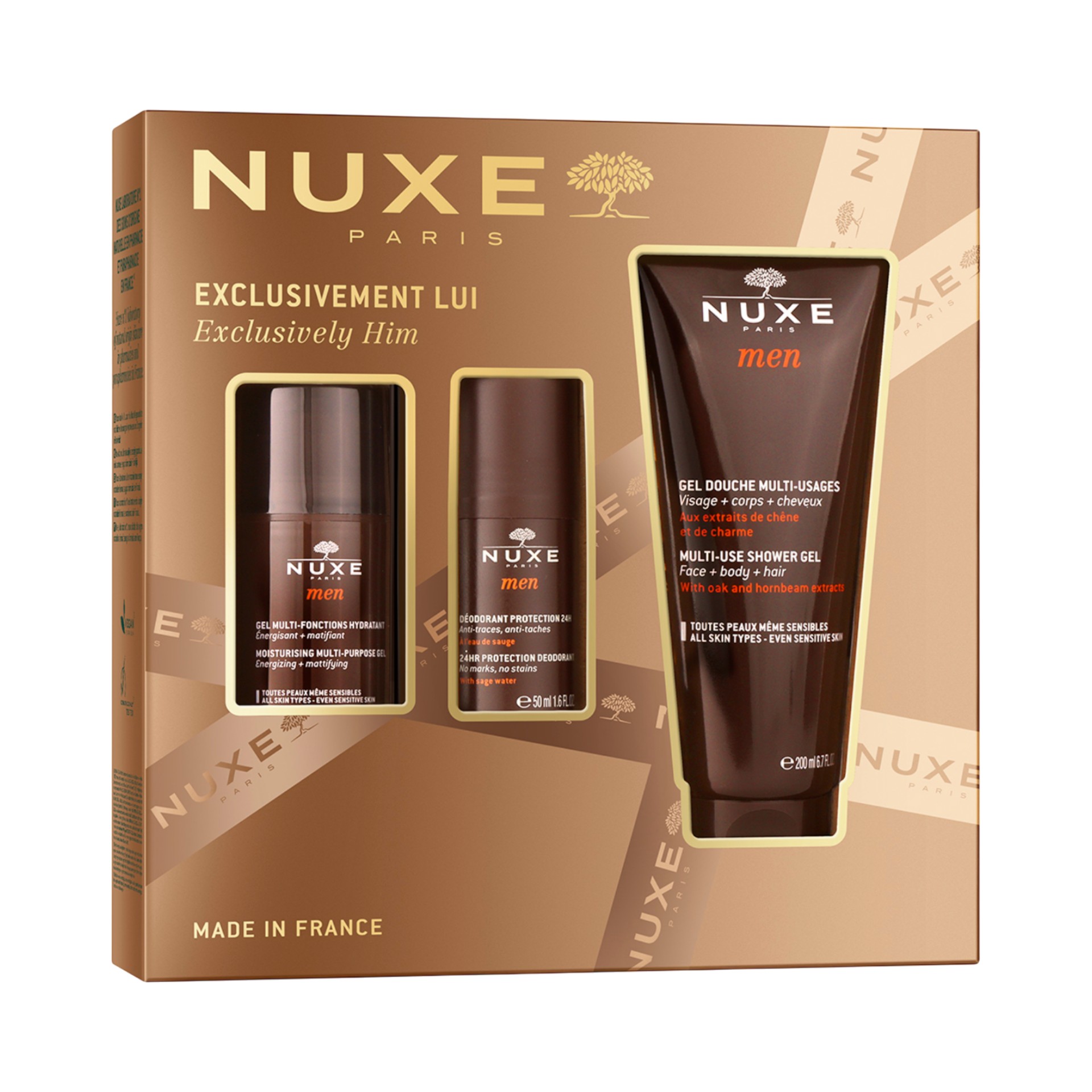 image - 950963292 - NUXE COFFRET NUXE MEN 2025 1 NUXE MEN MOISTURISING MULTI PURPOSE GEL 50 ML + 1 NUXE MEN 24H PROTECTION DEODORANT 30 ML + 1 NUXE MENT MULTI USE SHOWER GEL 200 ML - 4834465_1.jpg
