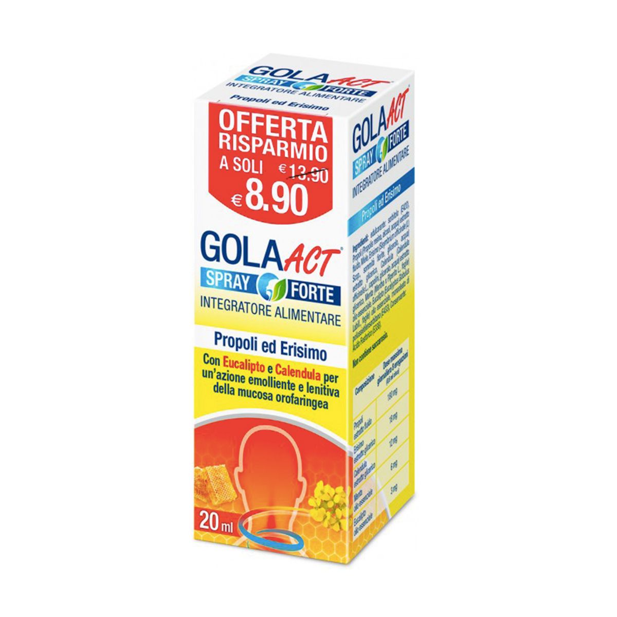 Gola Act Spray Forte Emolliente E Lenitivo 20ml