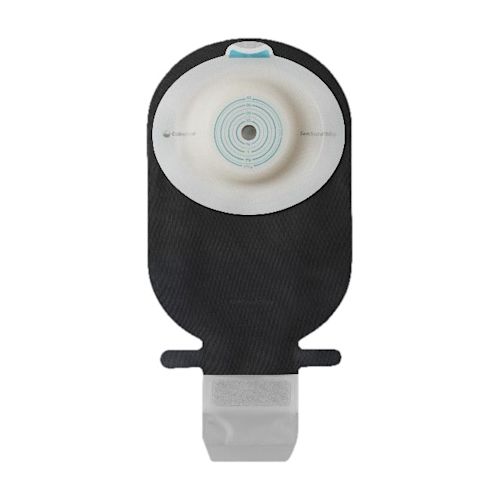 image - 988025437 - Sacca monopezzo per ileostomia con rivestimento nero e apertura ispezionabile, progettata per la raccolta delle deiezioni in pazienti con ileostomia. - 4873450_2.jpg