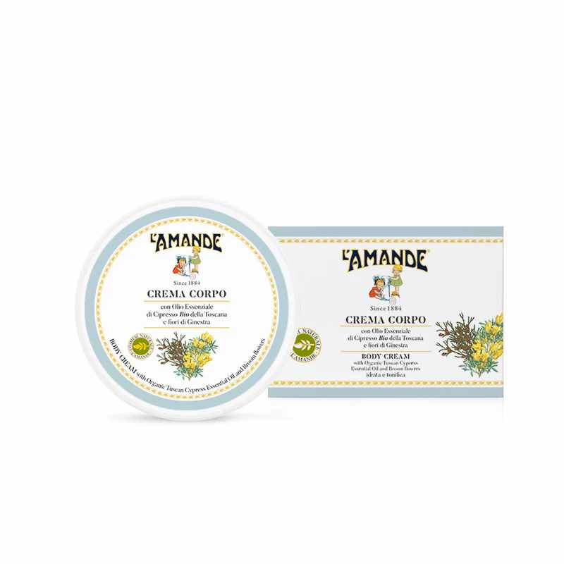 L'amande Crema Corpo Cipresso Bio Della Toscana E Fiori Di Ginestra 200ml