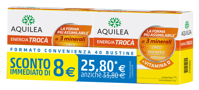 Aquilea Energia Trocà + Vitamina D Bi-pack 4 Bustine