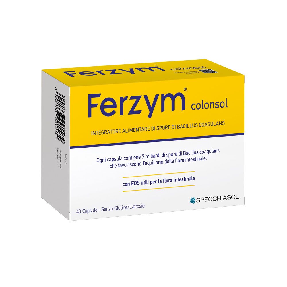 Ferzym Colonsol Integratore Colon 40 Capsule