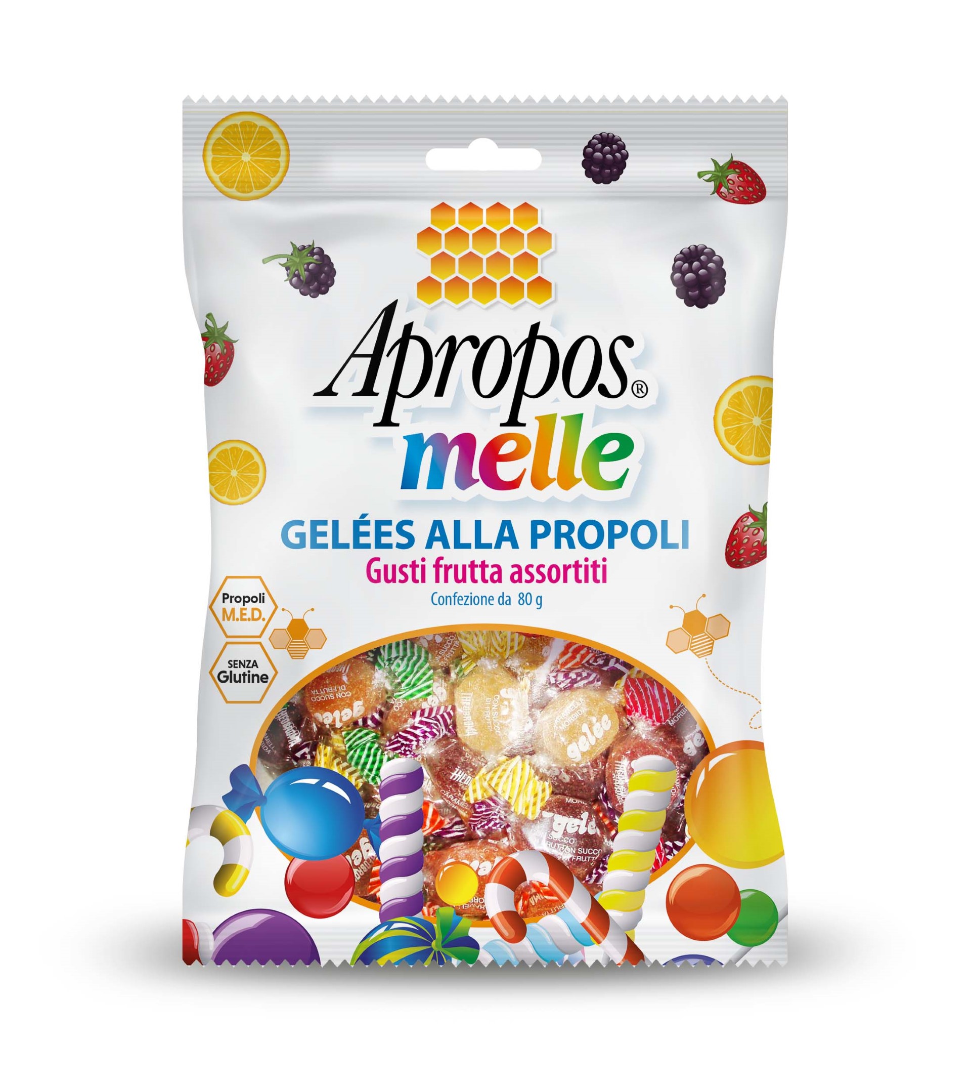 Apropos Melle Gelees Propoli Frutta Assortiti 80g