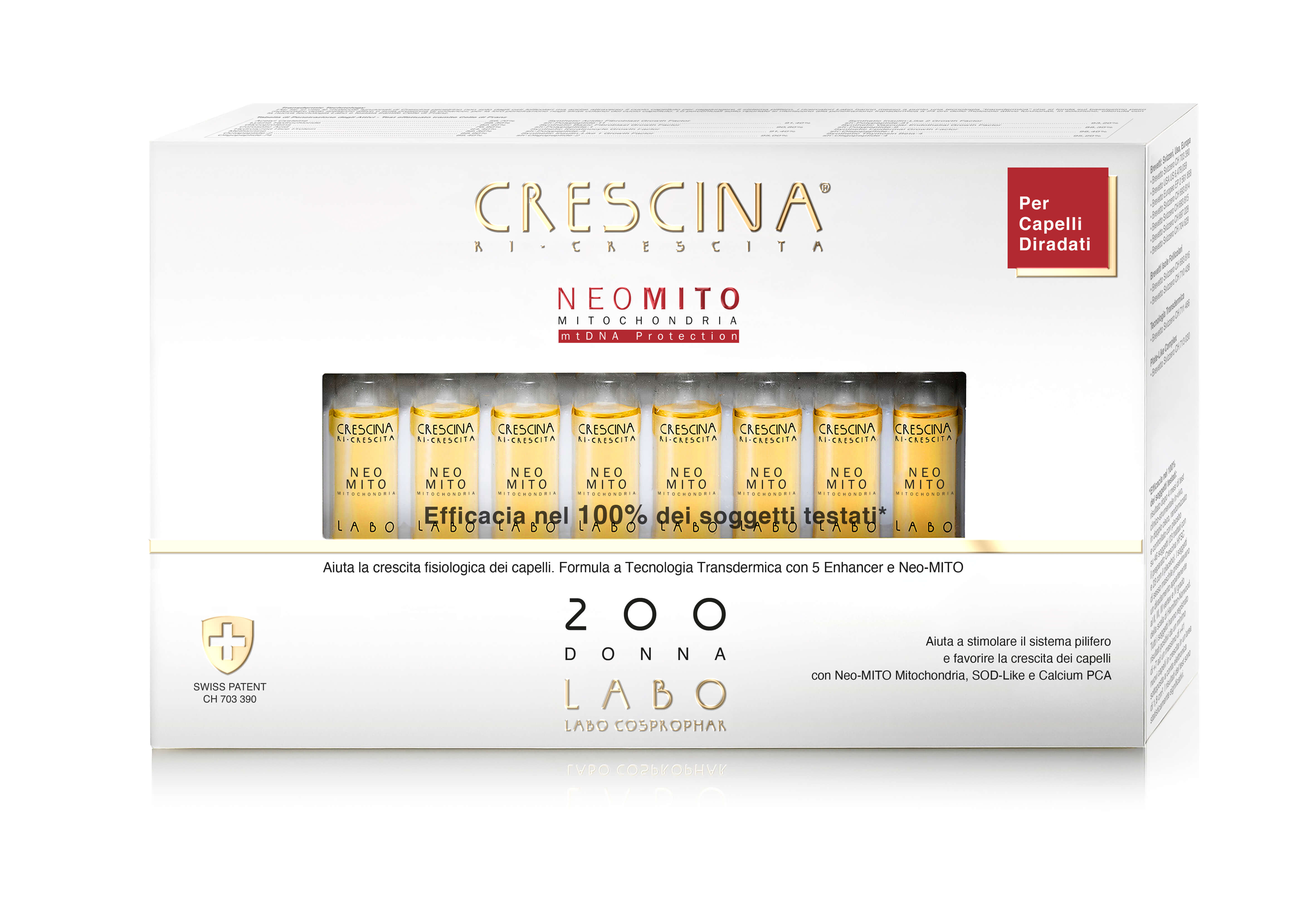 Crescina Ri-crescita Neo Mito 200 Donna Fiale 20x3,5ml