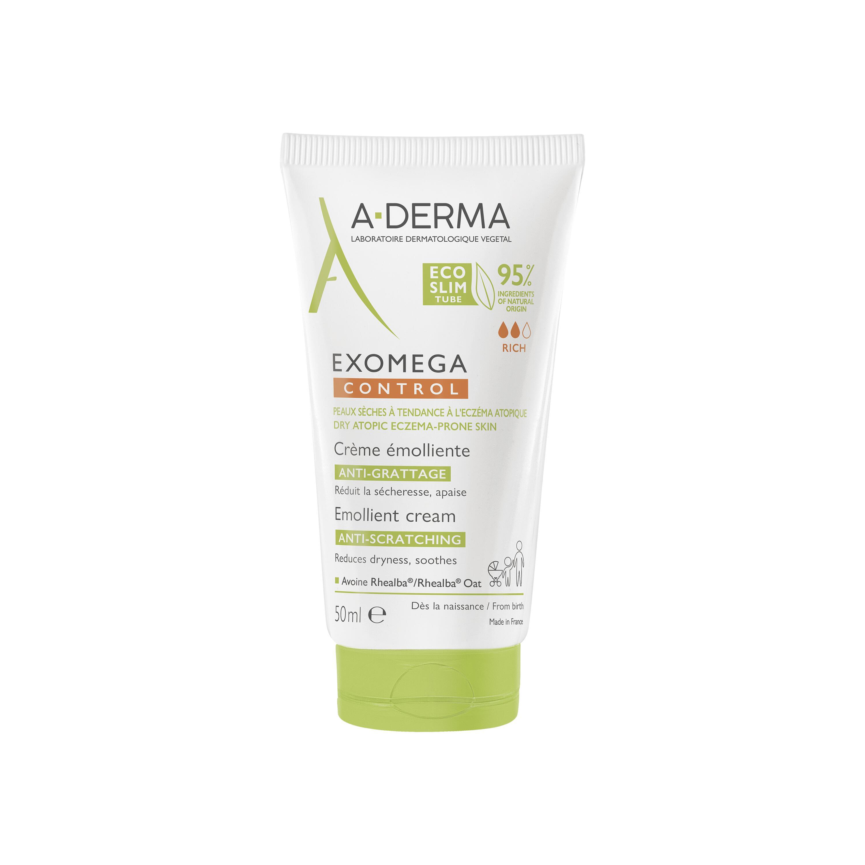 A-derma Exomega Control Crema Emolliente Anti-grattage 50ml