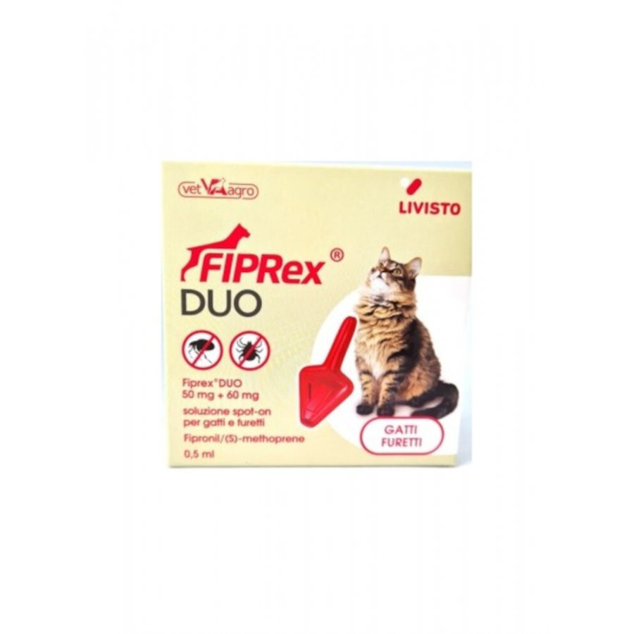 Fiprex Duo Soluzione Spot-on 50+60mg Gatti E Furetti 1 Pipetta 0,5ml