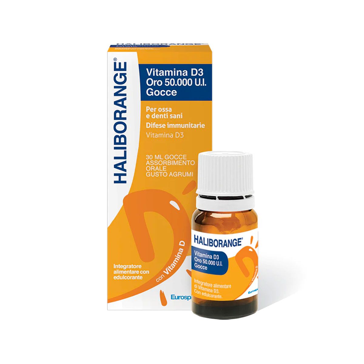 Haliborange Vitamina D3 Oro 50000ui Integratore Ossa 30ml