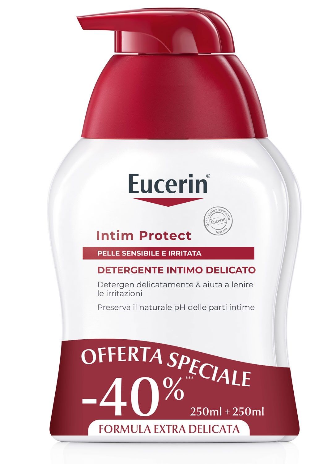 Eucerin Intim Protect Detersione intima Delicato 2x250ml