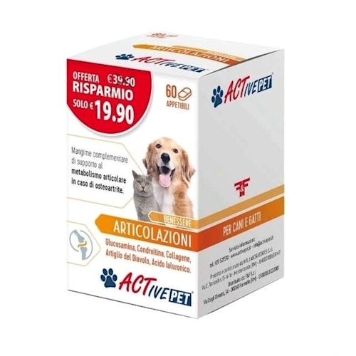 984499261 - Active Pet Integratore articolazioni cani e gatti 60 compresse - 0005325_1.jpg