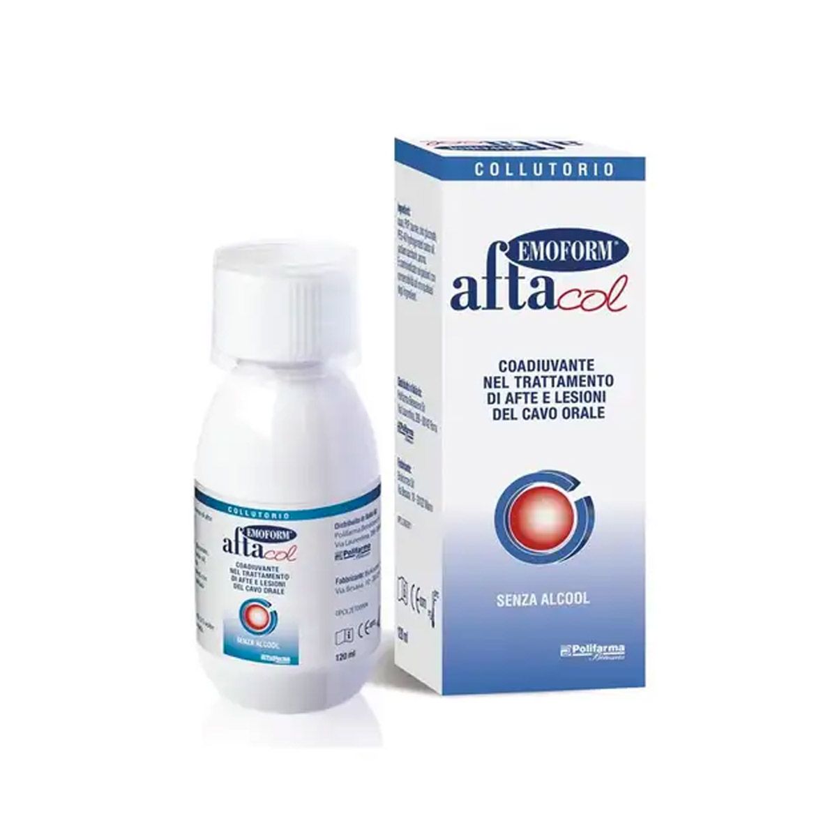 Aftacol Emoform Collutorio Per Igiene Orale Trattamento Afte 120ml