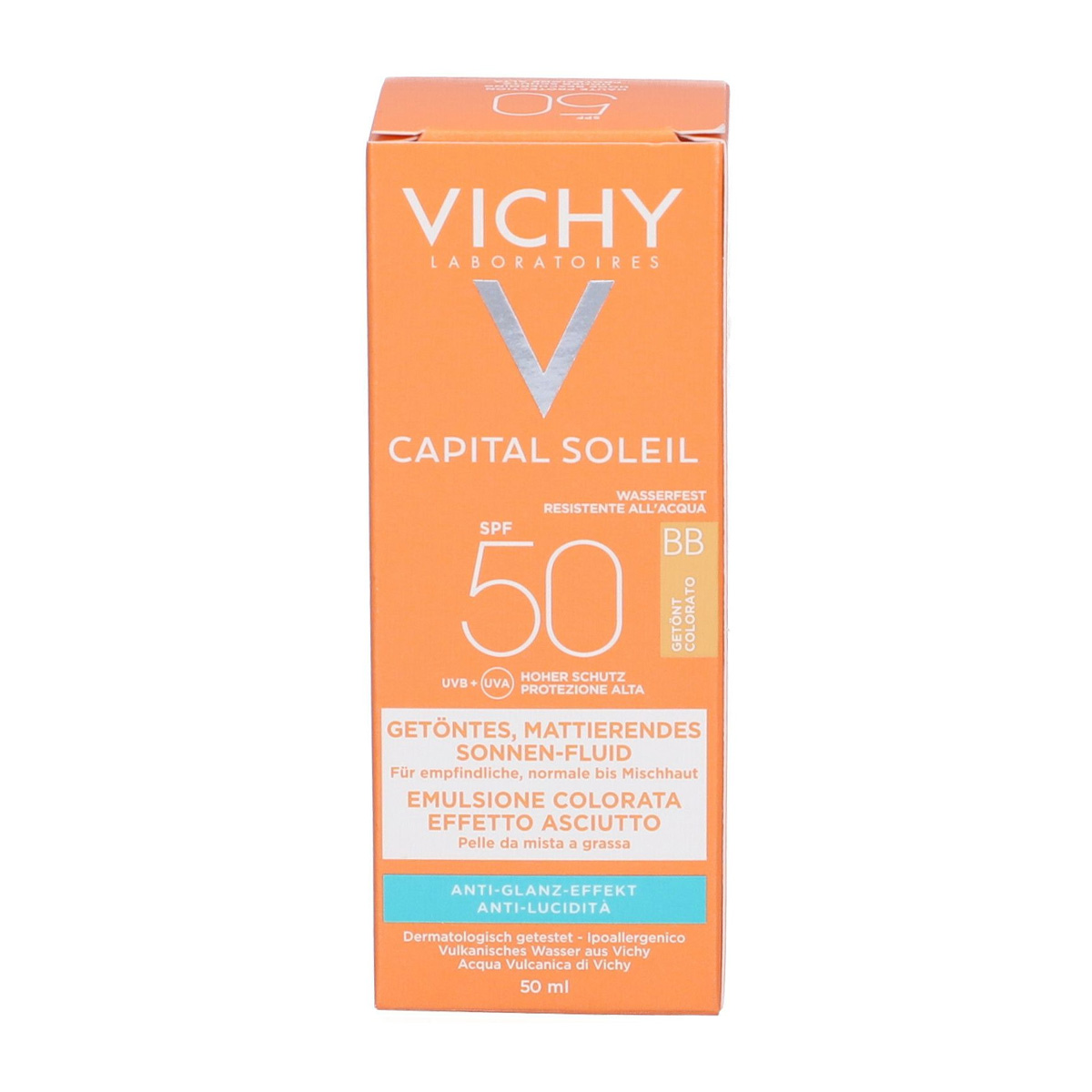 Vichy Capital Soleill Bb Emulsione Colorata Effetto Asciutto E Mat Spf 50 50ml