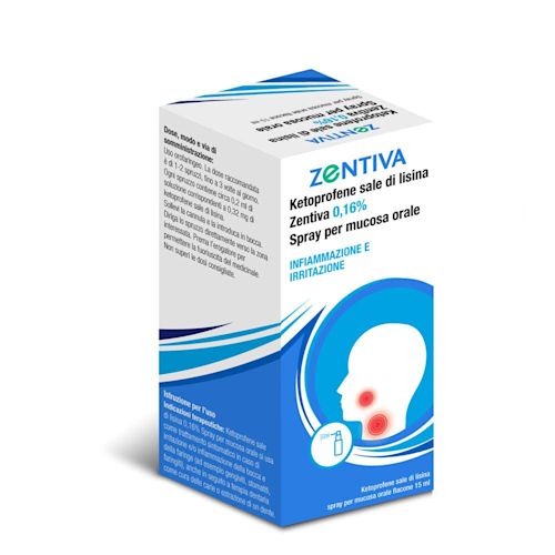 041844022 - Ketoprofene Sale di Lisina Spray orale Infiammazione mucosa orale 15ml - 0000469_1.jpg