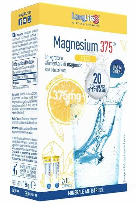 Longlife Magnesium Fizz 20 Compresse Effervescenti