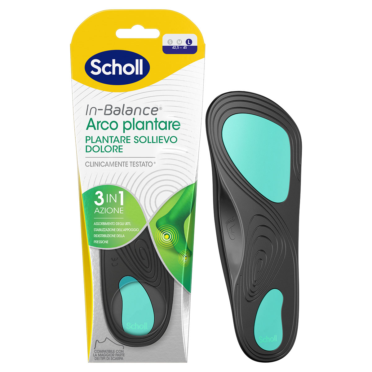 Dr.scholl Plantare Arco Piede Piatto L 2 Pezzi