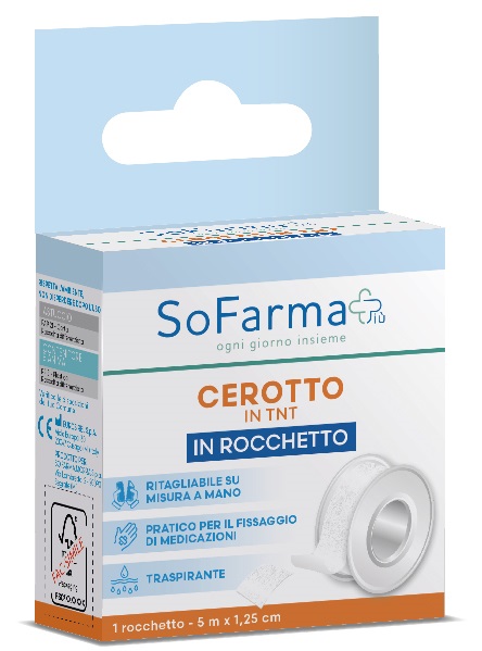 Sofarma Cerotto In Tnt In Rocchetto 5m X 1,25cm