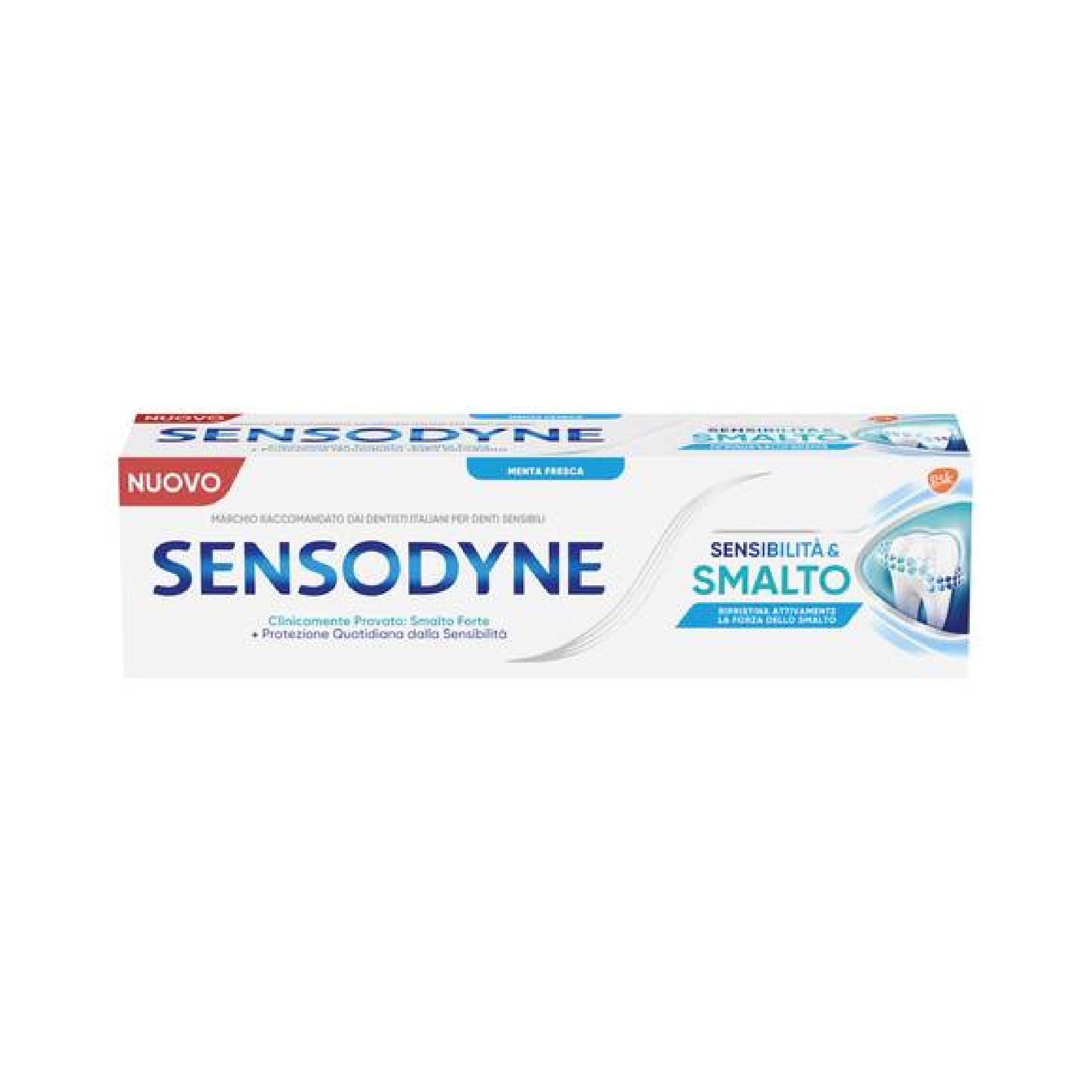 Sensodyne dentifricio sensibilità & Smalto Denti Sensibili smalto forte Gusto menta Fresca 75ml