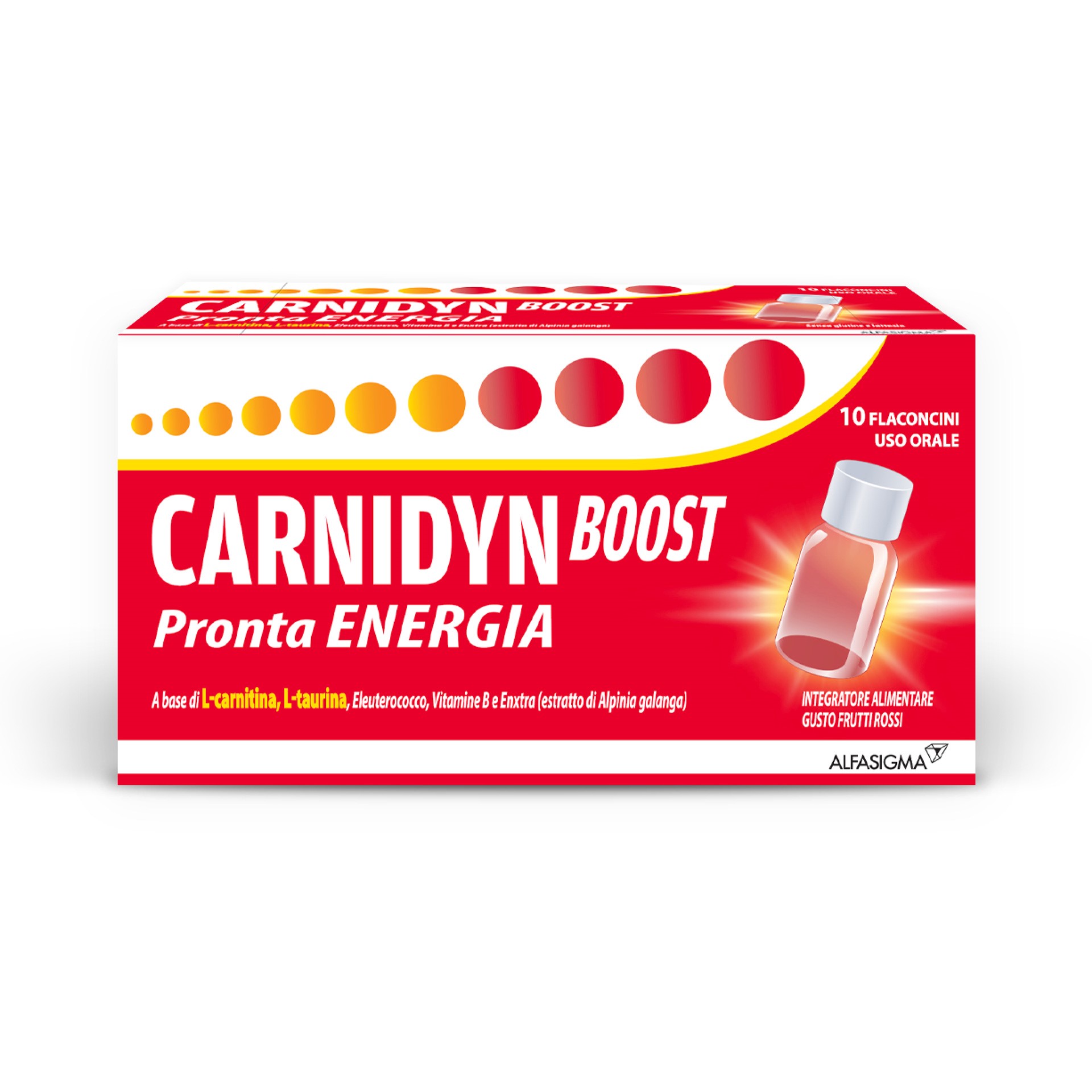 Carnidyn Boost Integratore Con Carnitina Per Stanchezza 10 Flaconcini