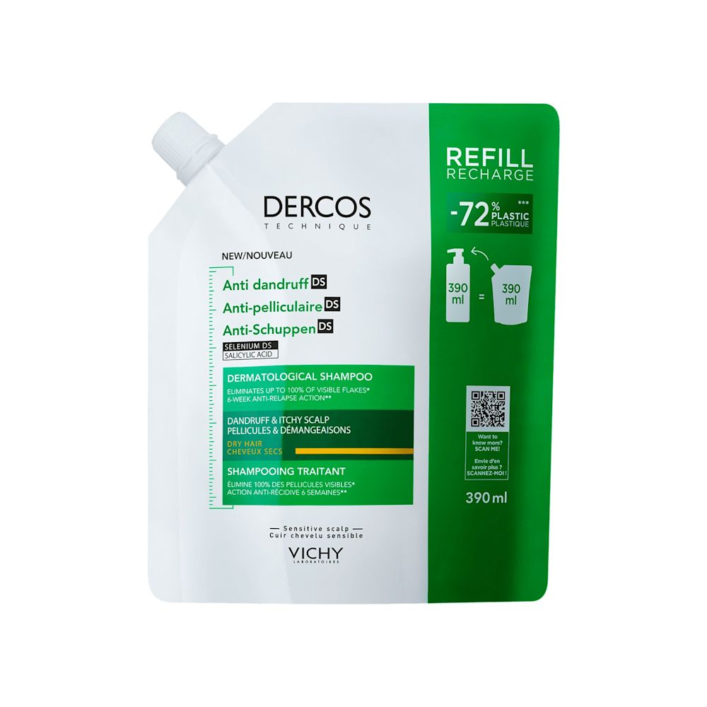 image - 951449418 - DERCOS TECHNIQUE SHAMPOO ANTI FORFORA DS SECCHI REFILL 390 ML - 4856139_1.jpg