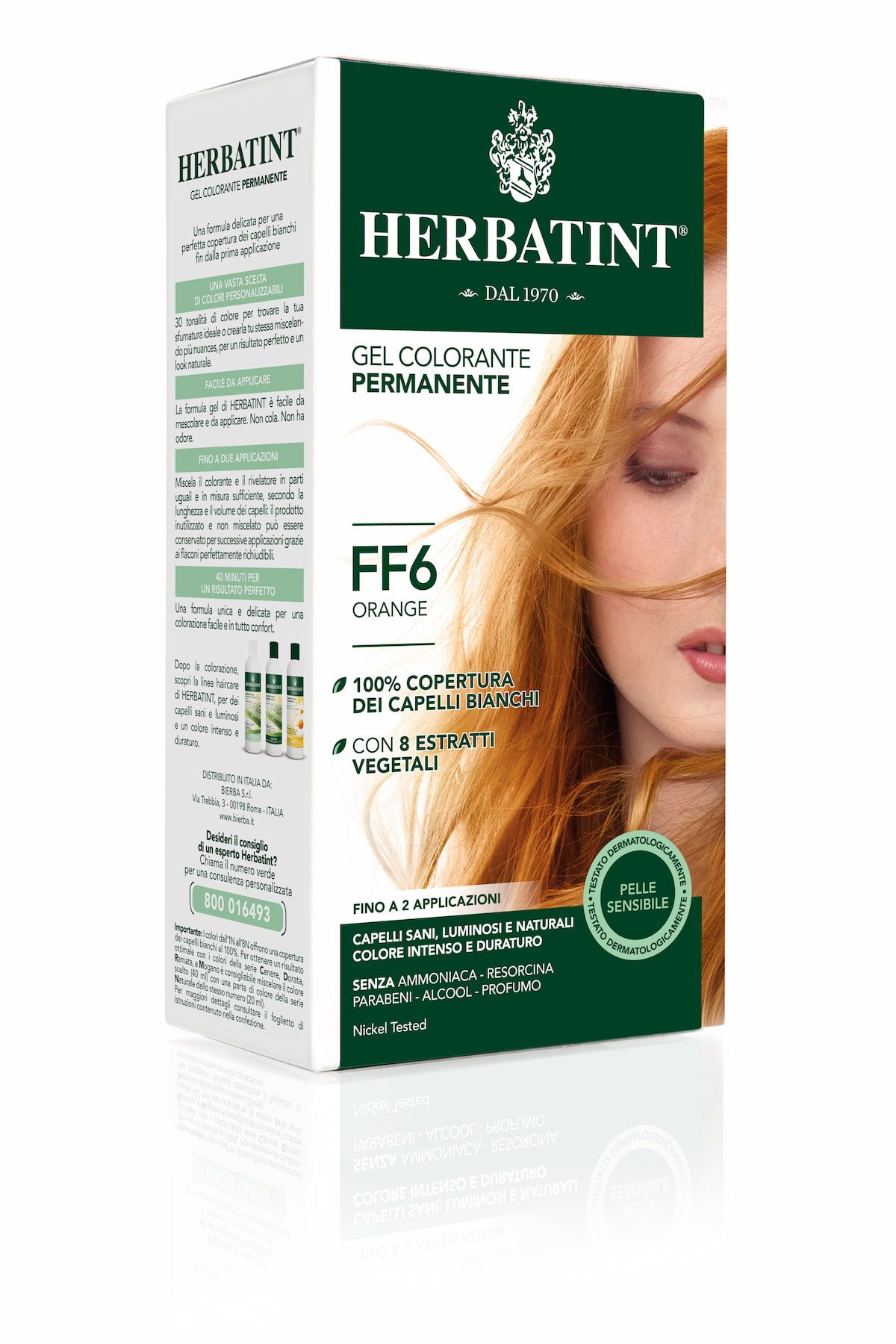 Herbatint Gel Colorante Permanente Ff6 Orange 150ml