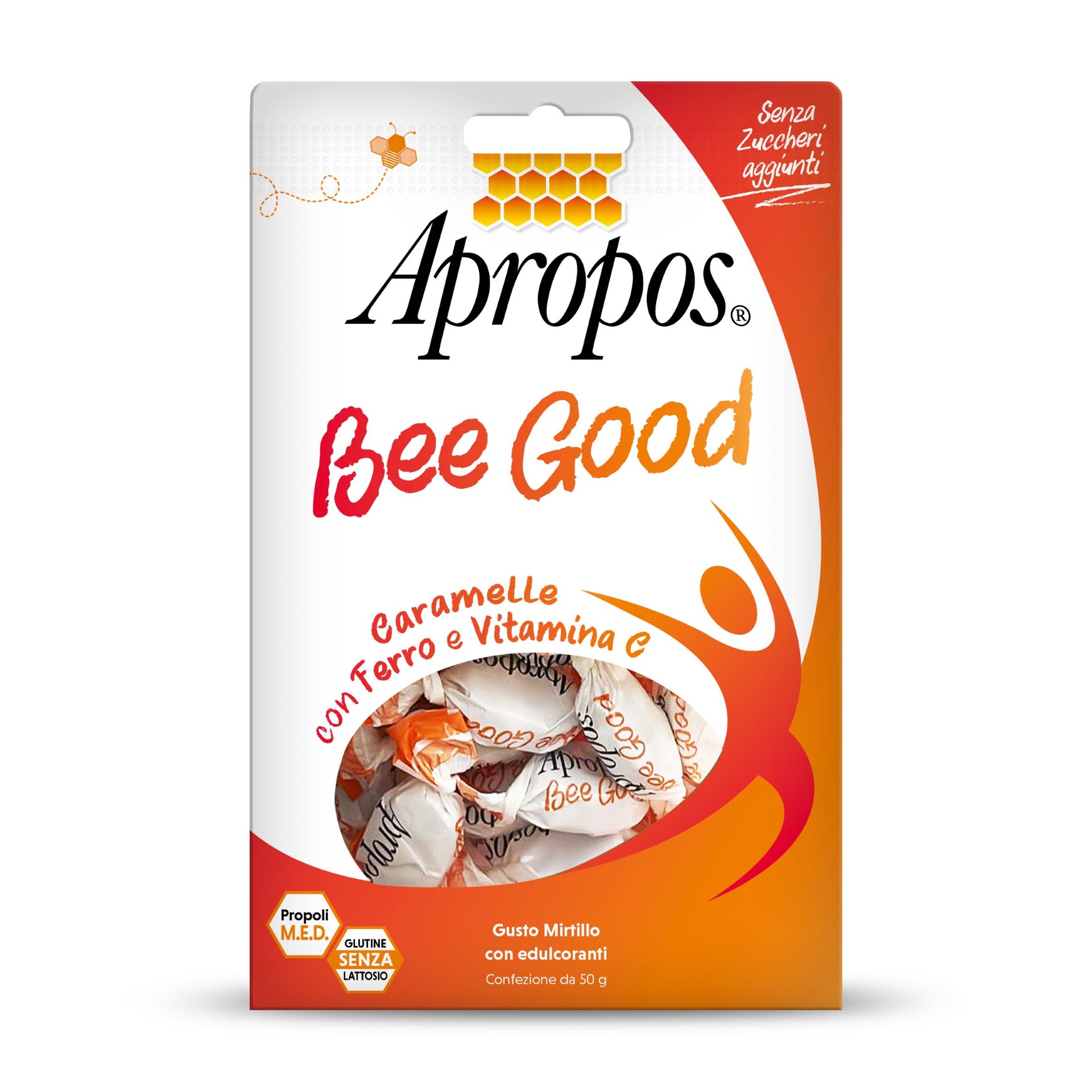 Apropos Bee Good Caramelle Bambini Ferro Vitamina C Mirtillo 50g