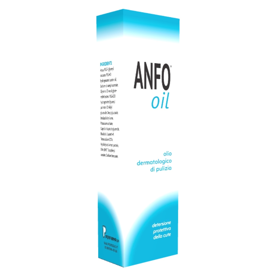 Anfo Oil Olio Dermatologico Di Pulizia Per Pelle Secca E Sensibile 300ml