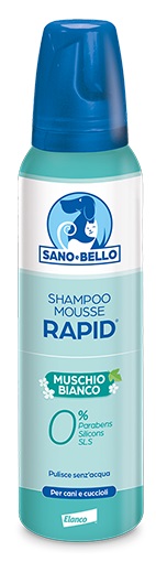 Sano E Bello Shampoo Mousse Rapid Muschio Bianco 300ml