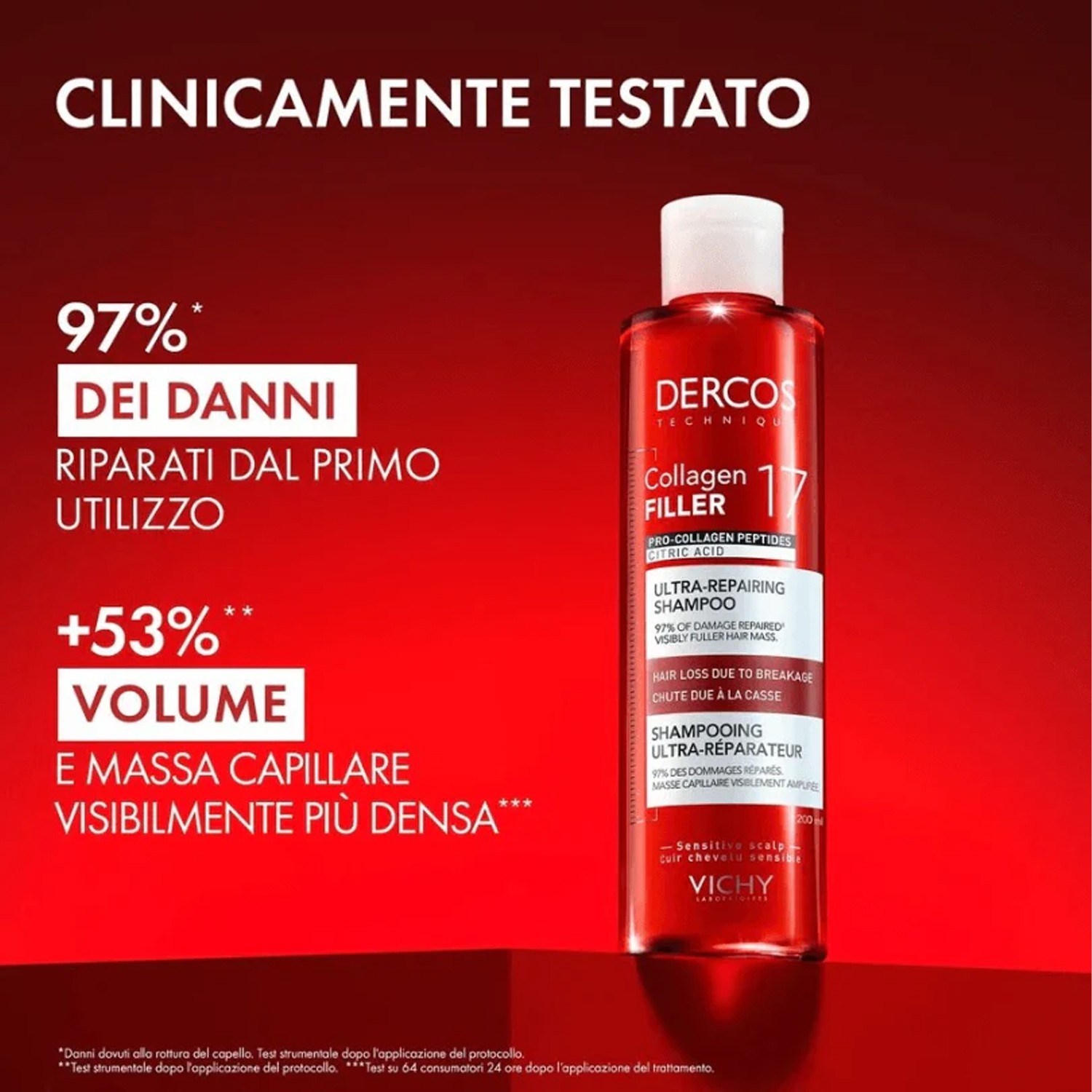 image - 950130625 - Shampoo ultra riparatore formulato con peptidi pro-collagene e acido citrico, deterge delicatamente rinforzando la fibra capillare. - 4812570_3.jpg