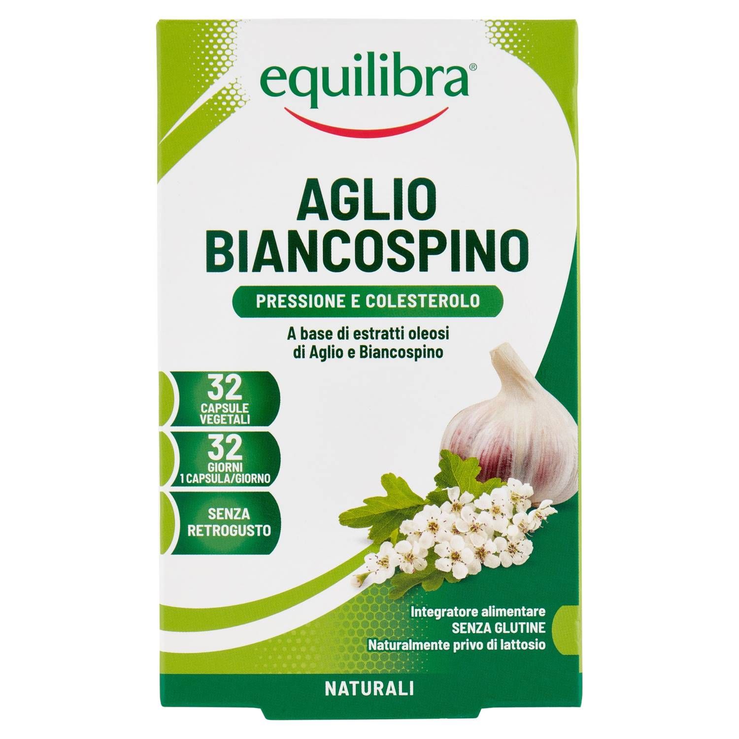 Equilibra Aglio E Biancospino Integratore Funzionalità Cardiovascolare 32 Perle