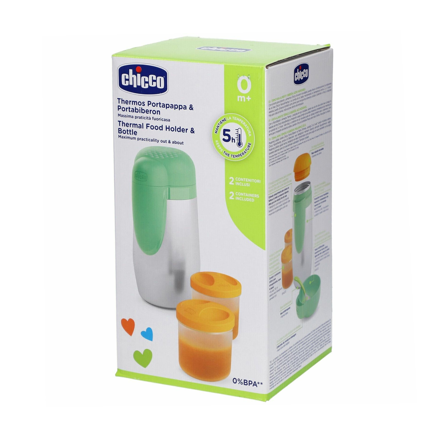 image - 922392067 - Contenitore portapappa in acciaio inox pratico e resistente, ideale per conservare e trasportare gli alimenti del bambino. - 4703892_2.jpg