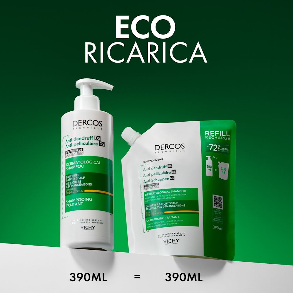 image - 951449418 - DERCOS TECHNIQUE SHAMPOO ANTI FORFORA DS SECCHI REFILL 390 ML - 4856139_4.jpg
