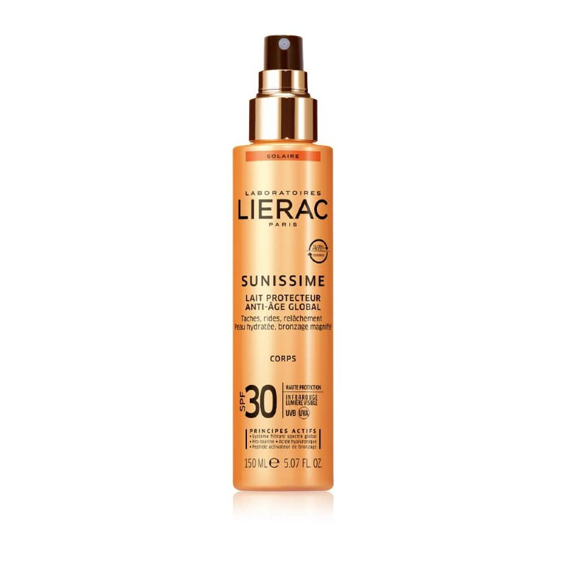 Lierac Sunissime Latte Corpo Solare Protettivo Spf 30 Antiage Globale 150ml