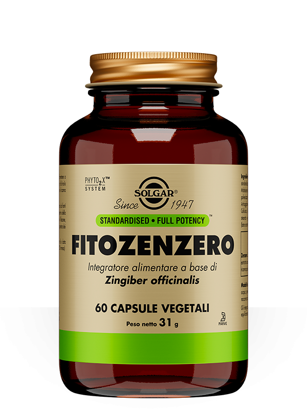 Solgar Fitozenzero Integratore Di Zingiber 60 Capsule Vegetali