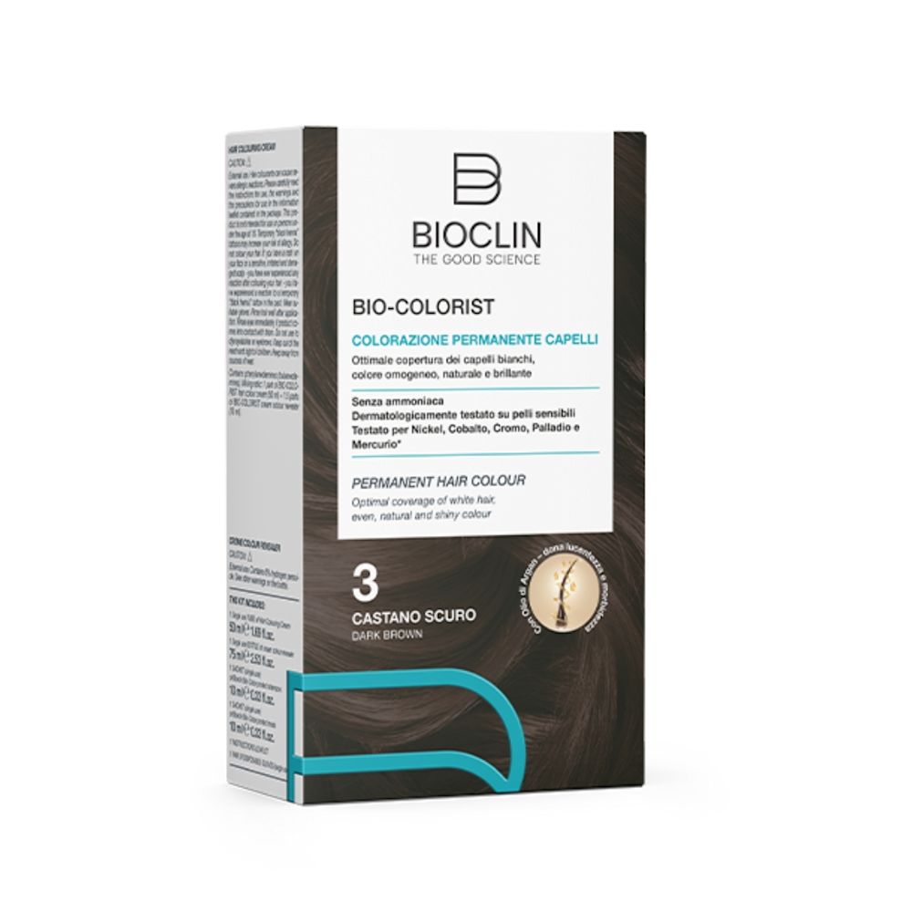 986864837 - BIOCLIN BIO COLORIST 3 CASTANI SC KIT COMPOSTO DA BIO-COLORIST CREMA COLORANTE CAP 3 50ML+BIO-COLORIST RILEVATORE CREMA 75ML+ BIOCOLOR PROTECT MASCHERA 10ML+ SHAMPOO POSTCOLORE10ML - 4836787_1.jpg