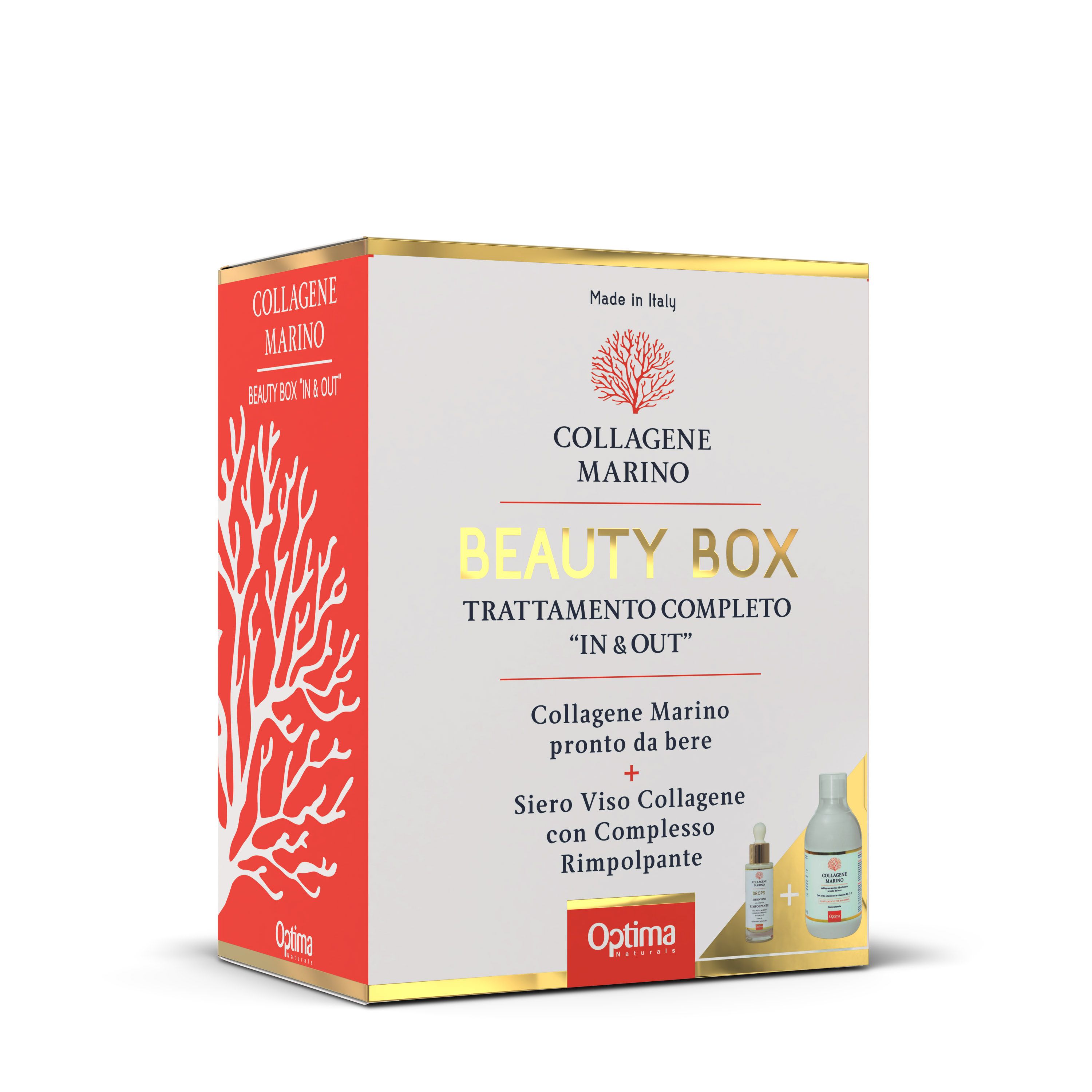 Optima Collagenee Marino Beauty Box Trattamento Bellezza Pelle