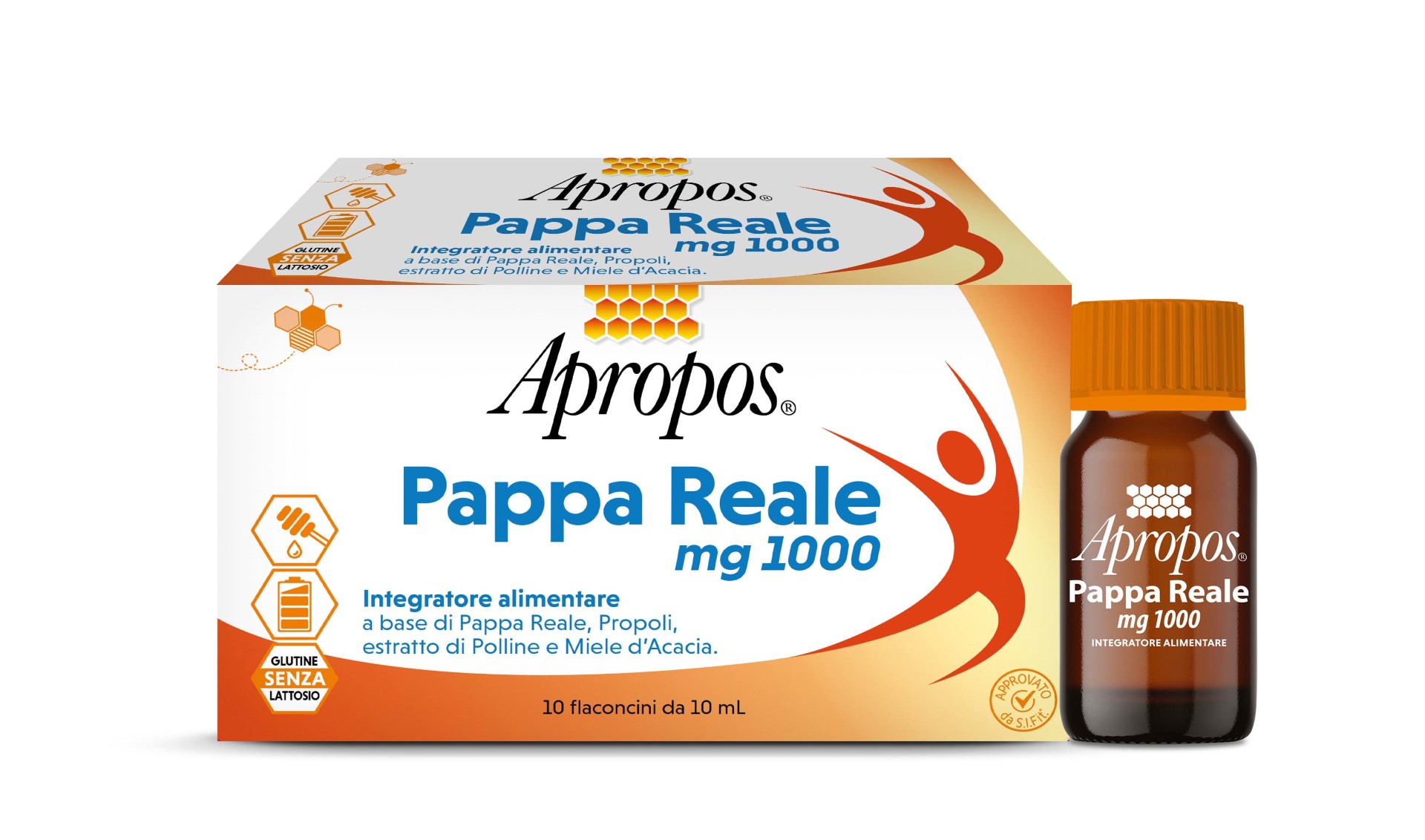 Apropos Pappa Reale 1000mg 10 Flaconcini