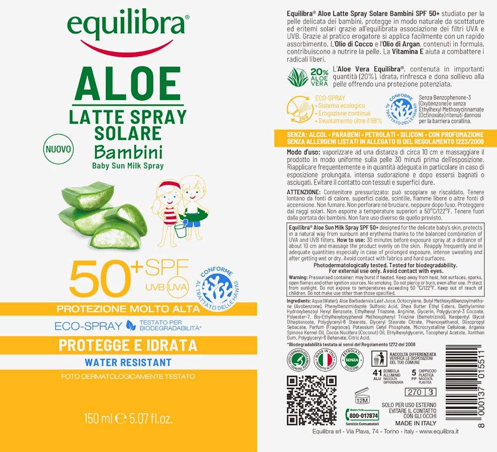 980523435 - Equilibra Aloe Latte Spray Solare Bambini Spf50+ 150ml - 4736556_3.jpg
