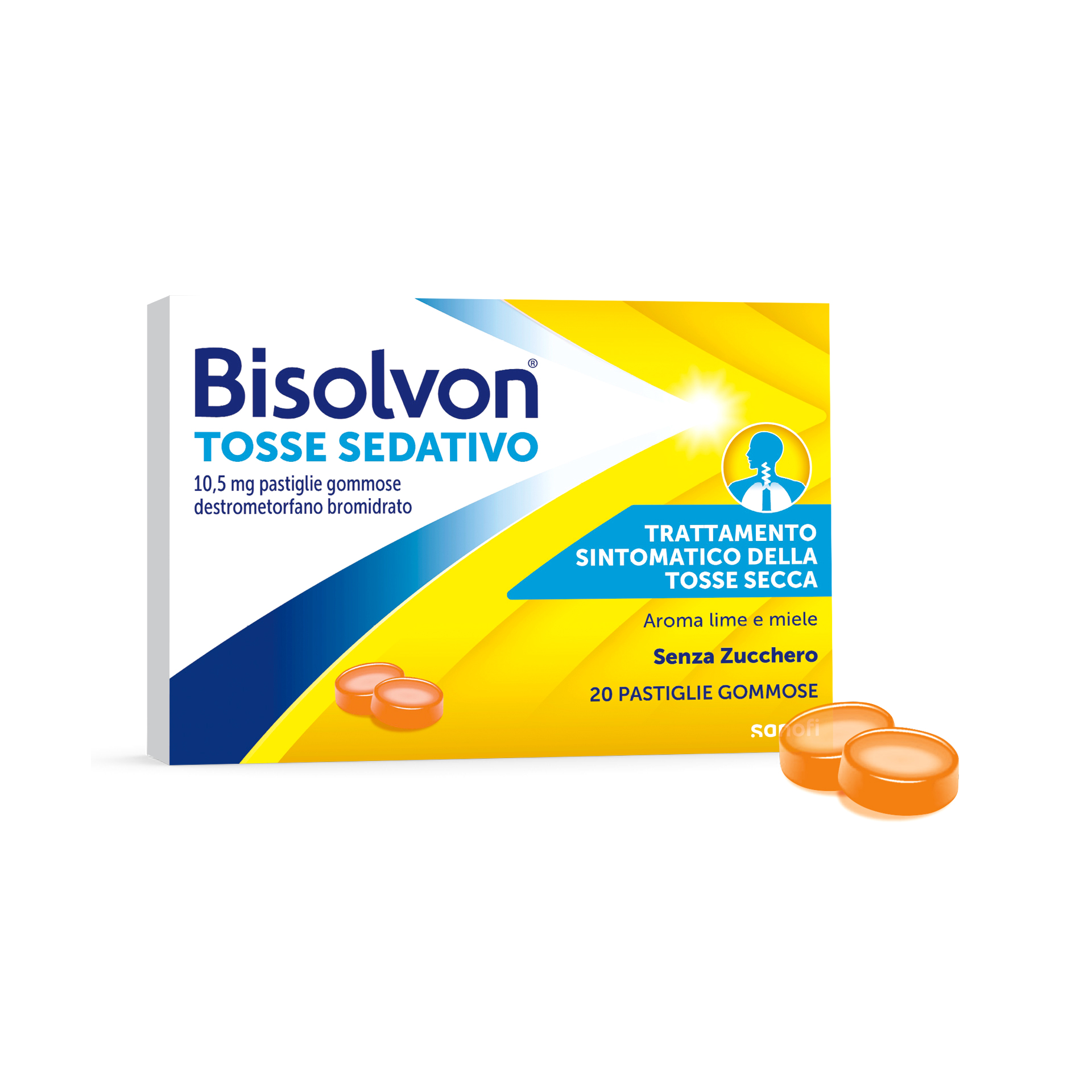Bisolvon Tosse Sedativo 20 Pastiglie Gommose Per Tosse Secca