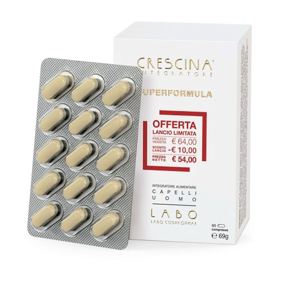 950908133 - CRESCINA INTEGRATORE RI-CRESCITA SUPERFORMULA UOMO 60 COMPRESSE 60 G - 4845006_1.jpg
