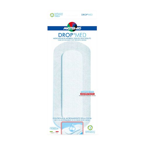 image - 908872260 - Medicazione traspirante in tessuto non tessuto con tampone assorbente contenente clorexidina digluconato 0,5%. Collante ipoallergenico, privo di solventi e lattice. - 8872269_2.jpg