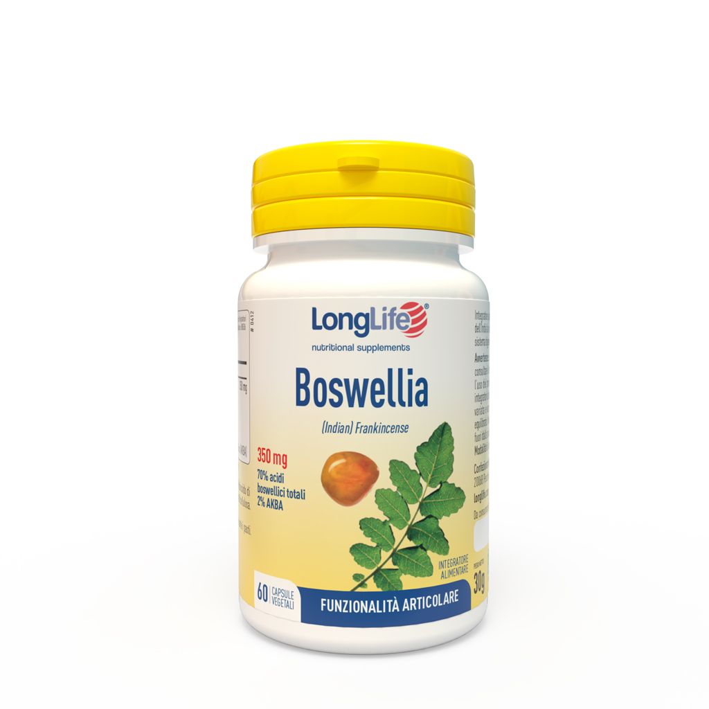 Longlife Boswelia Supplemento Nutrizionale Funzione Articolare 60 Capsule