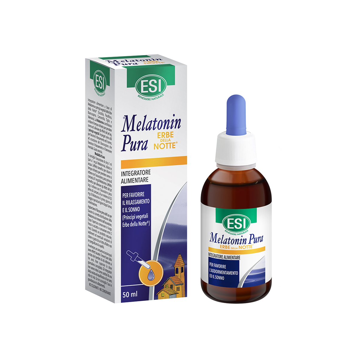 Esi Melatonin Pura Gocce Erbe Notte 50ml