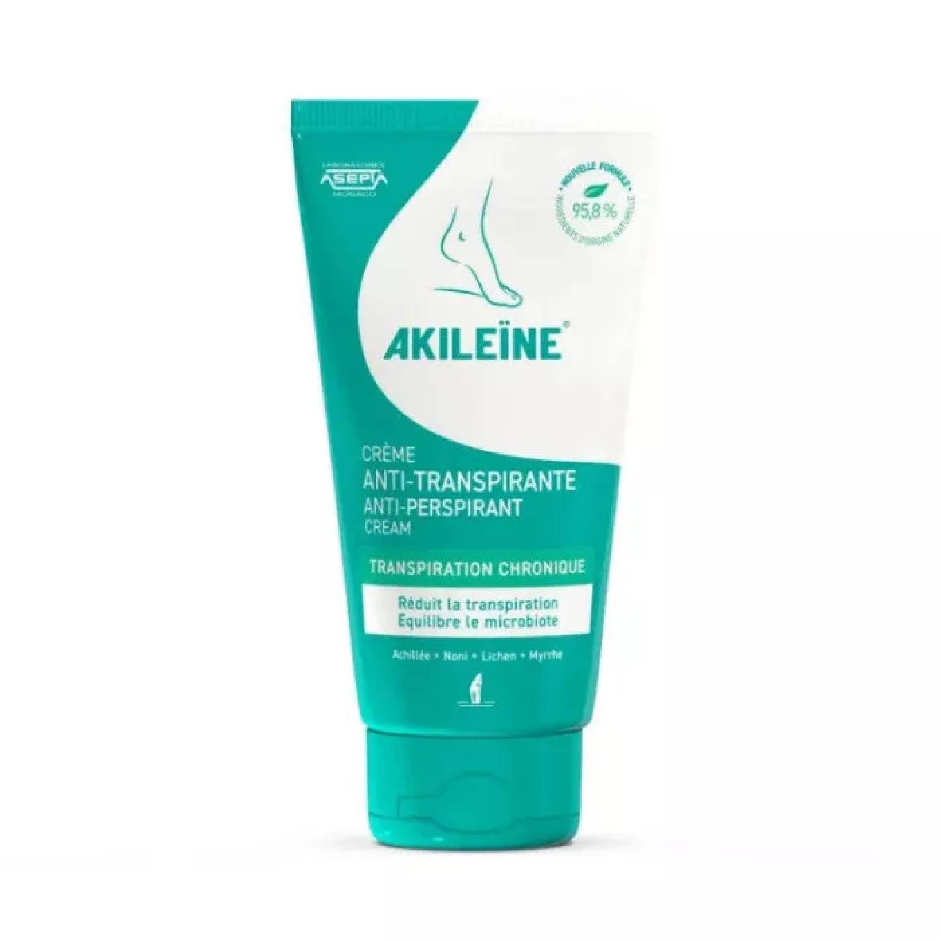 Akileine Verde Crema Piedi Antitraspirante 75ml