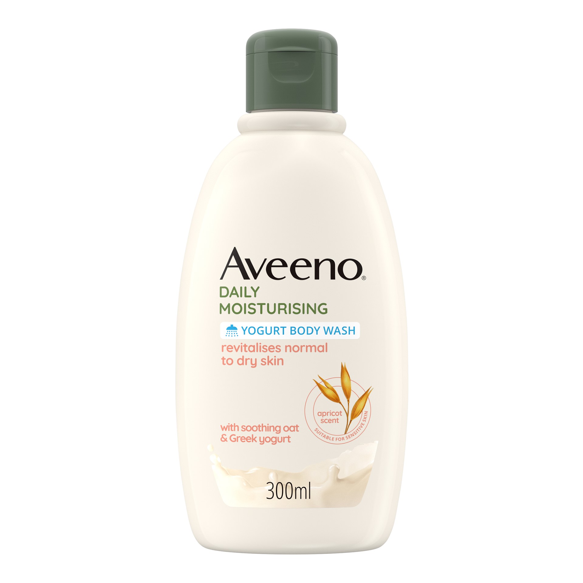 Aveeno Daily Moisturising Bagnodoccia Senza Sapone Yogurt Gusto Albicocca E Miele 300ml