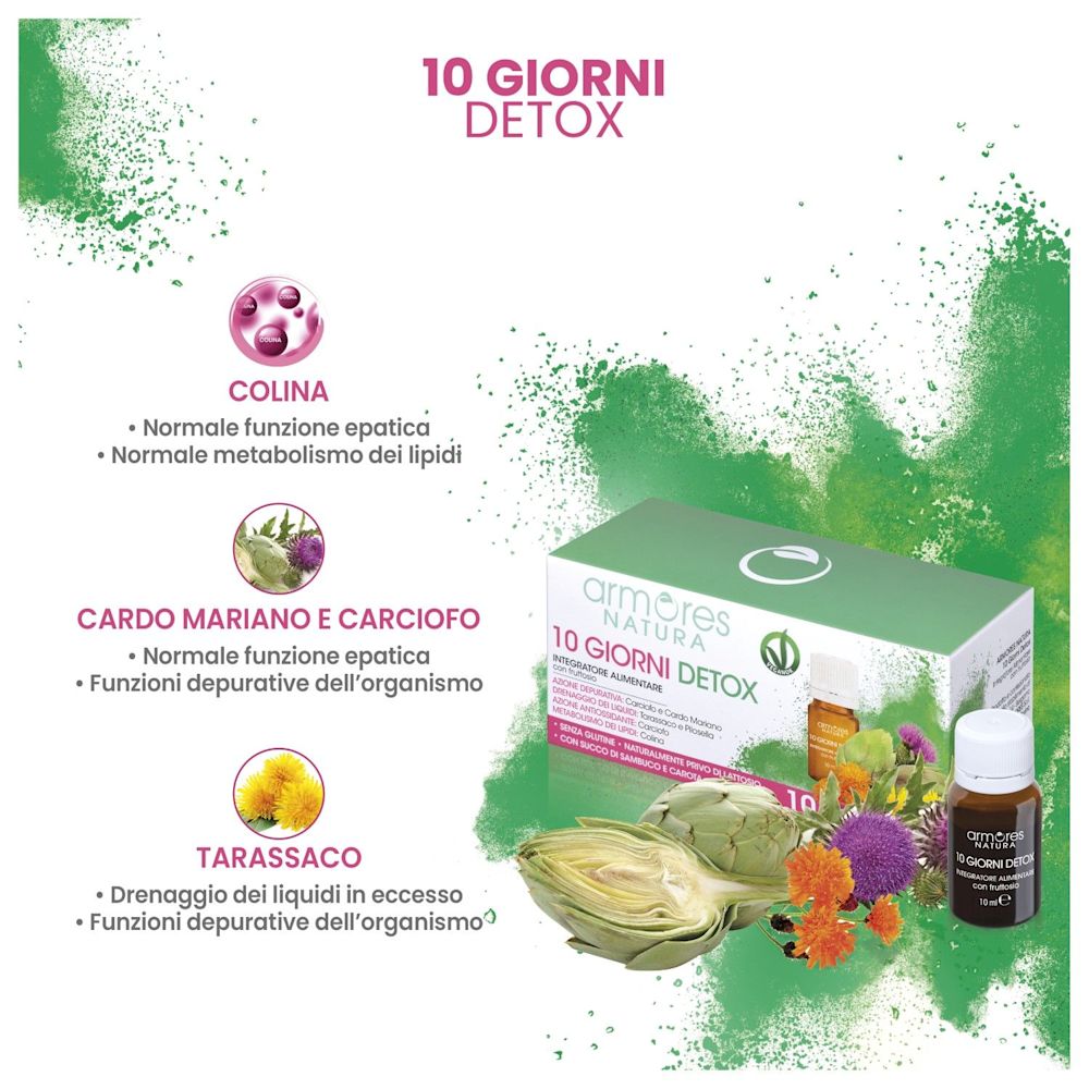 942844224 - Armores Natura Integratore Depurativo 10 Giorni Detox 10ml 10 flaconcini - 4725603_3.jpg
